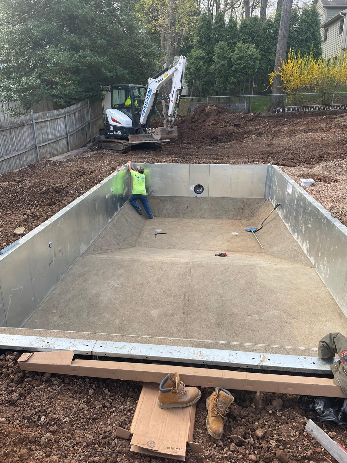 Swimming Pool Under Construction