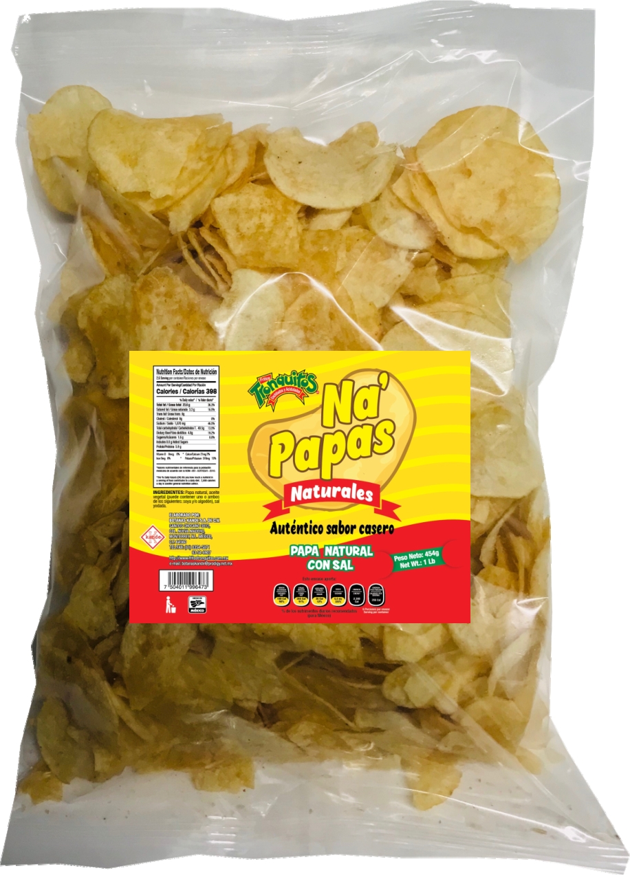 Productos de Papa Natural Frita