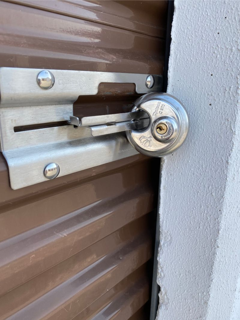 Lock and hasp A1 ministorage
