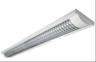 Lámpara LED 2-T8/18W-120V  
Blanco Rejilla Código 15339,