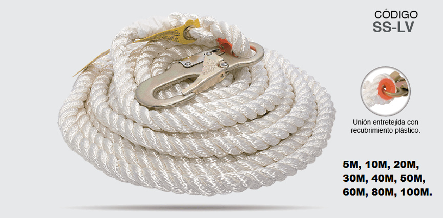 LINEA DE VIDA CUERDA DE NYLON

MARCA JYRSA
