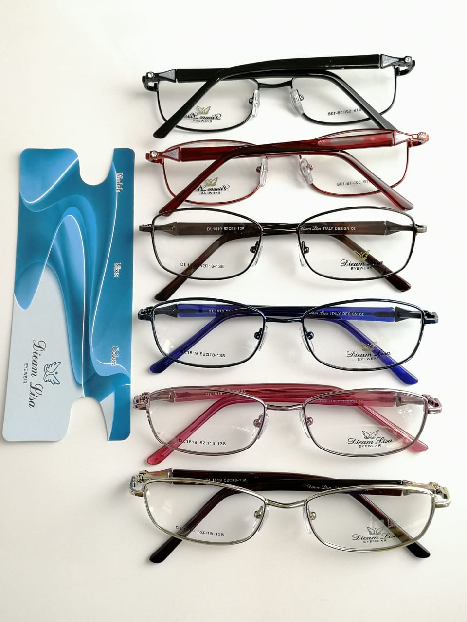 Modelo: DL1619
Colores: Vino, Azul, Cafe, Rosa, Negro y Cafe con Dorado