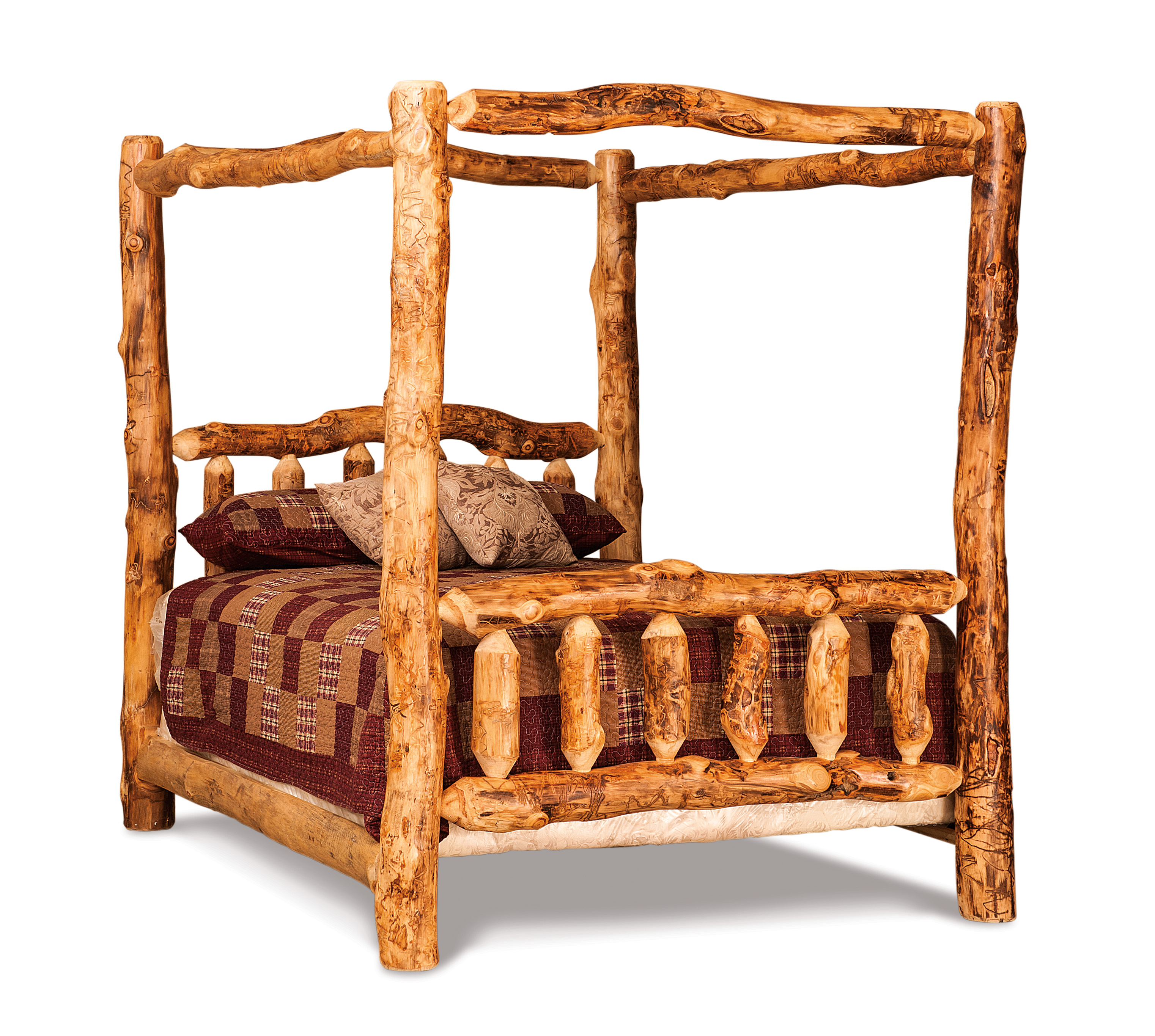 Queen Canopy Bed-Aspen