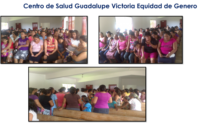 Platica sobre Violencia de Genero en el Centro de Salud en Guadalupe Victoria