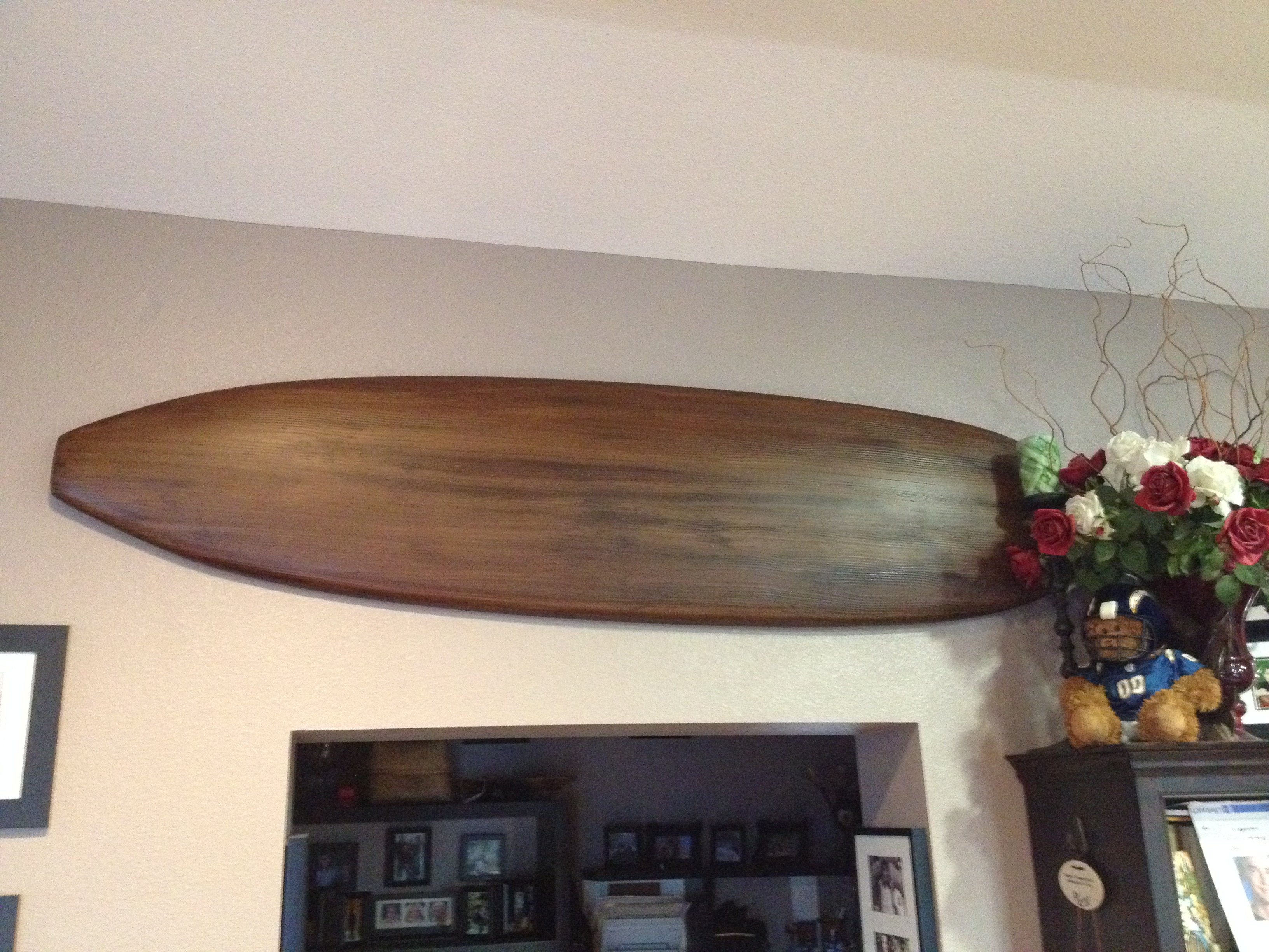 Faux Wood Surfboard