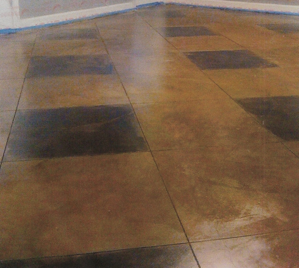 Gene stained floor