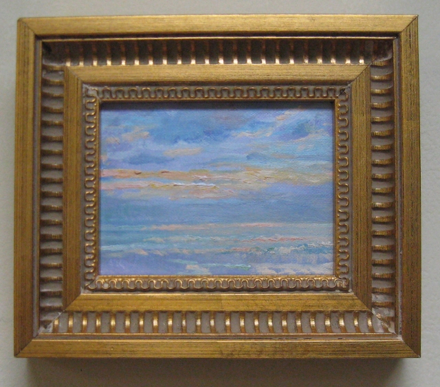 The Sun Will Shine Again, 3 x 4 Oil on Panel