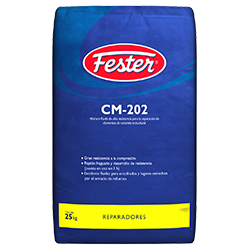Mortero fluido y autocompactable  a base de cemento hidráulico aditivos especiales y agregados de granulometría fina, monocomponente, de fácil aplicación, rápido fraguado, impermeable y sin contracción. Resistencia a la compresión de 460 Kg/cm2

 