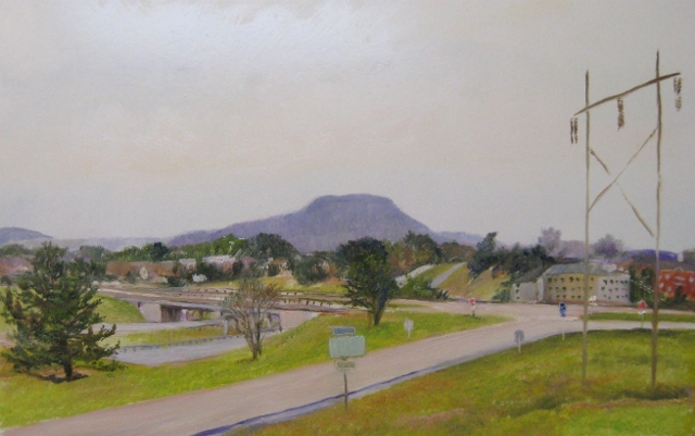 6. I-64 W at RT 11,  Westward View, 10x16 oil on panel