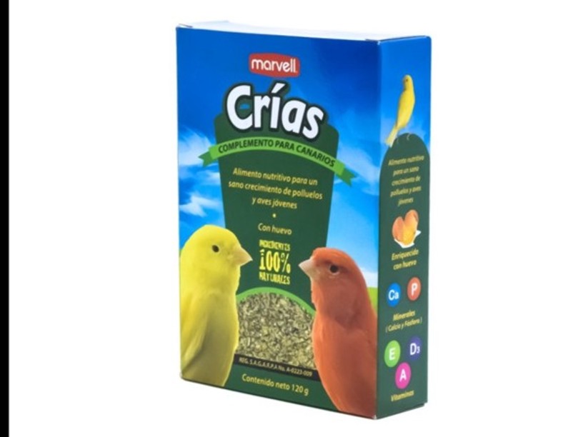 MARV003 ALIMENTO 
COMPLEMENTO CRIAS 120 G