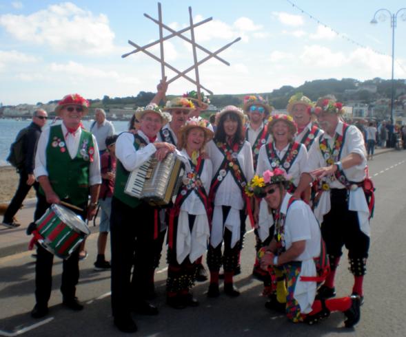 The team on sea front ....now ready for a well earned rest