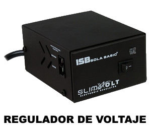 El regulador electrónico de voltaje SLIM VOLT es el más pequeño y práctico, está diseñado para proteger contra picos, variaciones y perturbaciones tanto de la energía eléctrica comercial como de la línea telefónica. Con capacidad de entrada de 1300 VA / 700 Watts y 4 contactos.