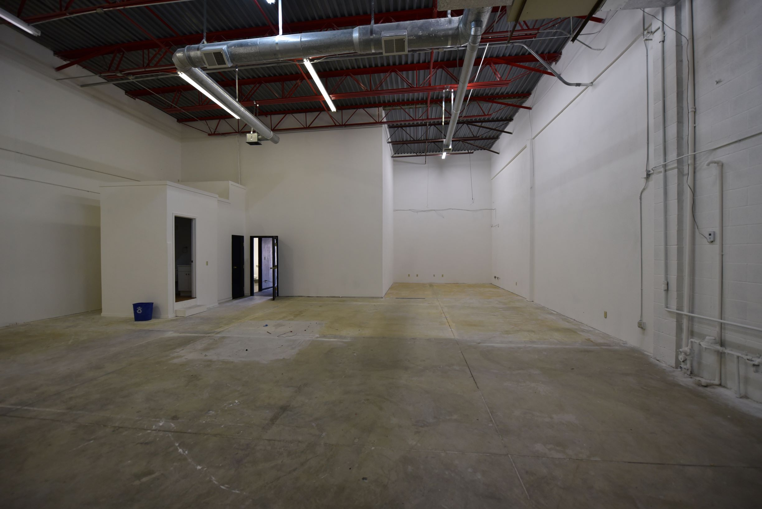 Warehouse from rear entrance door