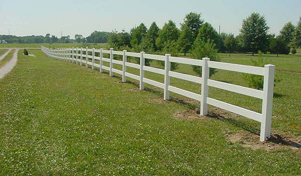 White Long Fence