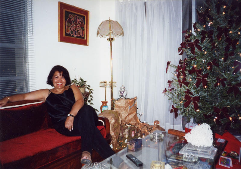 Navidad en Miami 2003. La mejor época del año para ambas, sin duda, era diciembre. Mi madre venía y se pasaba todo el mes de diciembre y hacíamos muchas cosas juntas. Nos reíamos mucho, recuerdo.