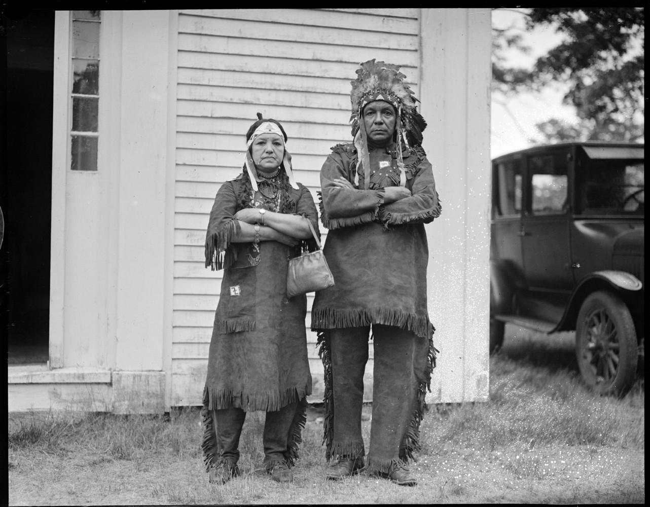 Mashpee Indians - Cape Cod 1929 from Boston Public Library. No names are given.
