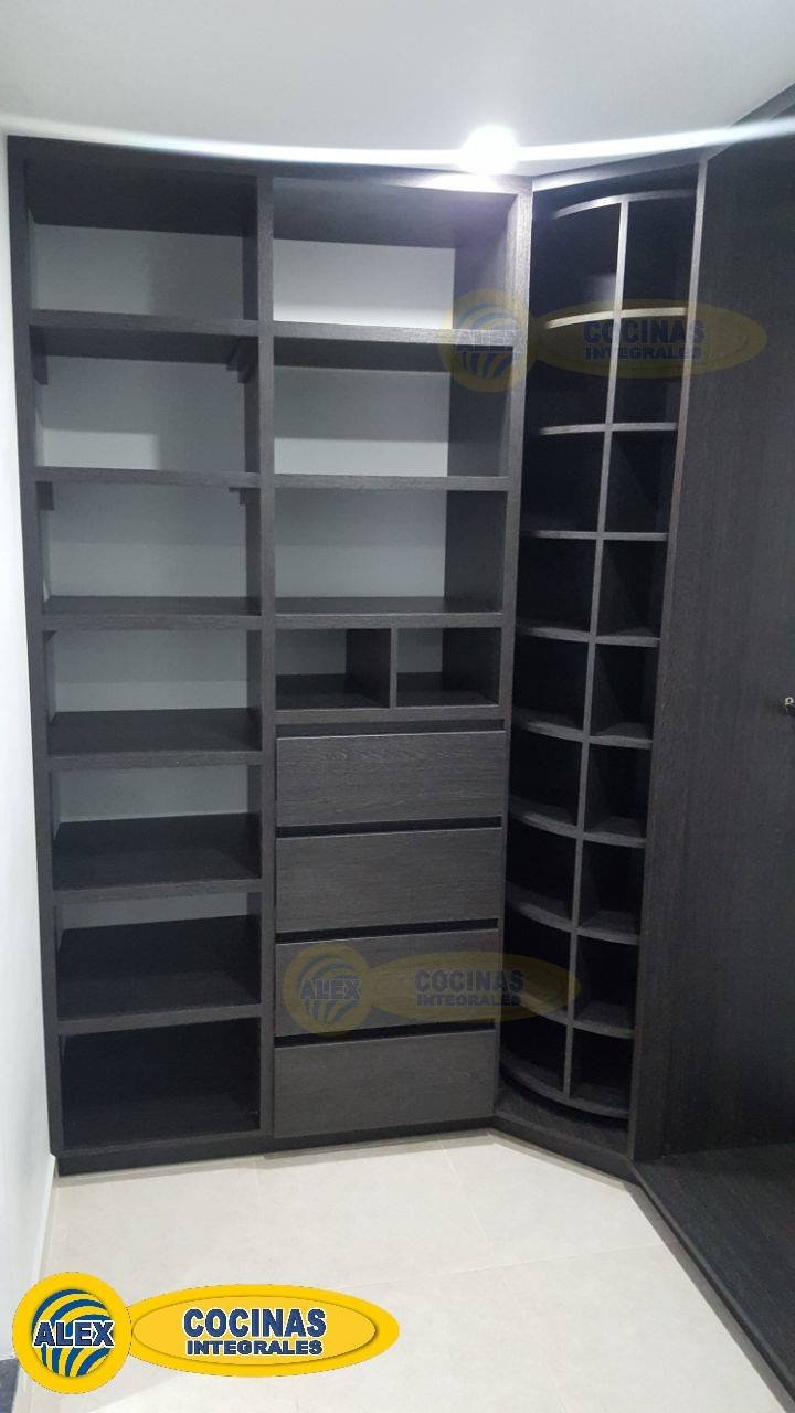 Vestier con zapatero esquinero giratorio color Volcano