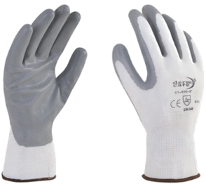 GUANTE NYLON BLANCO PALMA NITRILO DERMA CARE EJ51-800