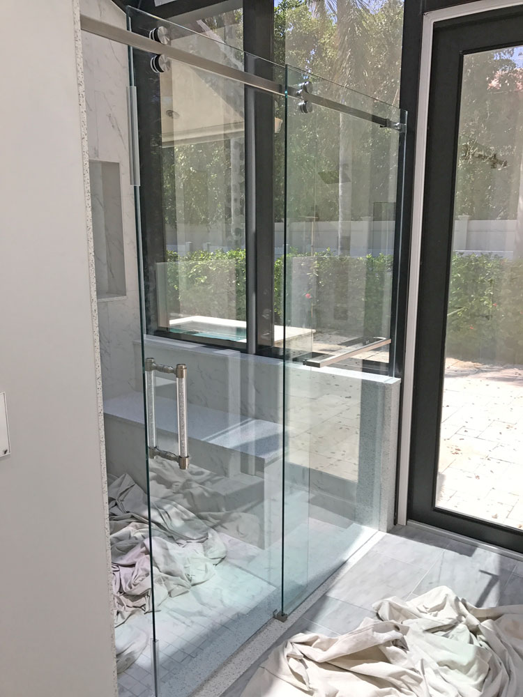 Heavy-Duty Glass Door