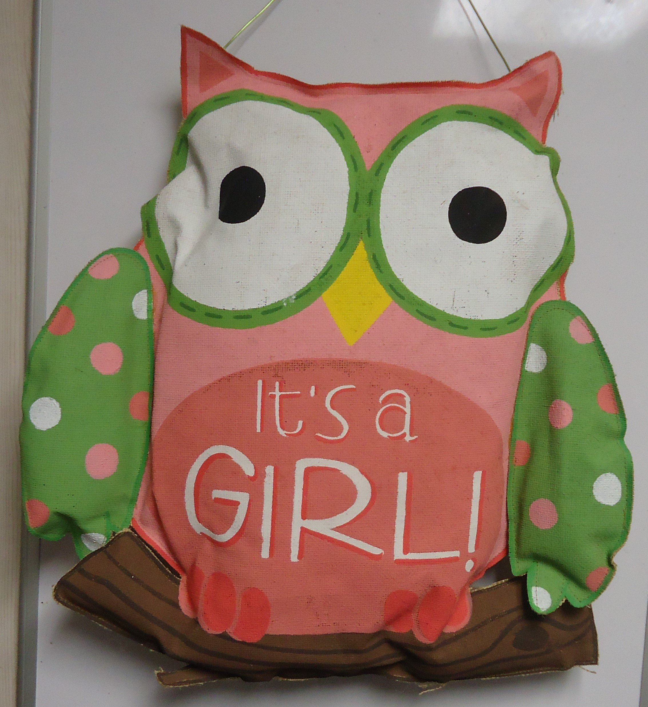 (16A) "IT"S A GIRL"
Owl Door Hanger
$35.00