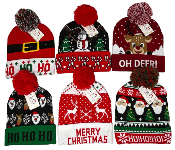BM-XMAS
CHRISTMAS LIGHT UP BEANIE
812462033553
144 CS/PACK