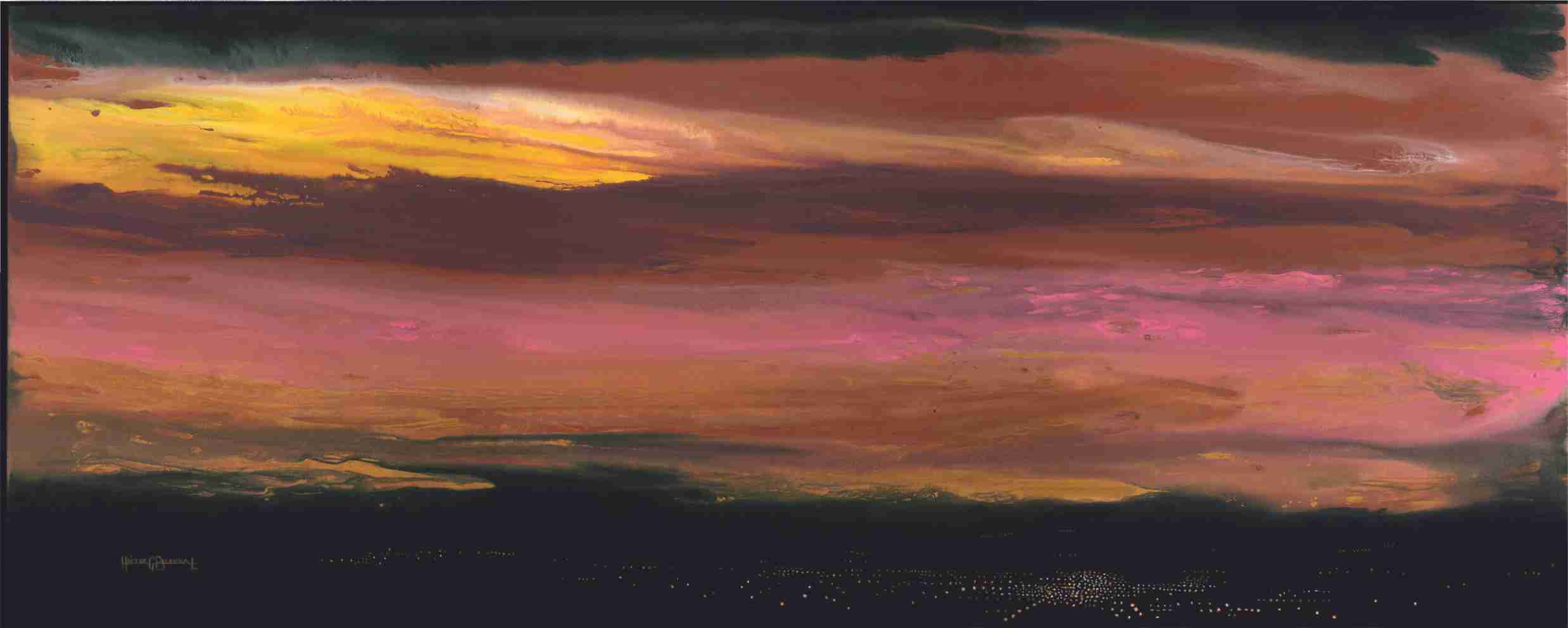 Técnica: Acrílico
Dimensión: 50 x 122 cms.