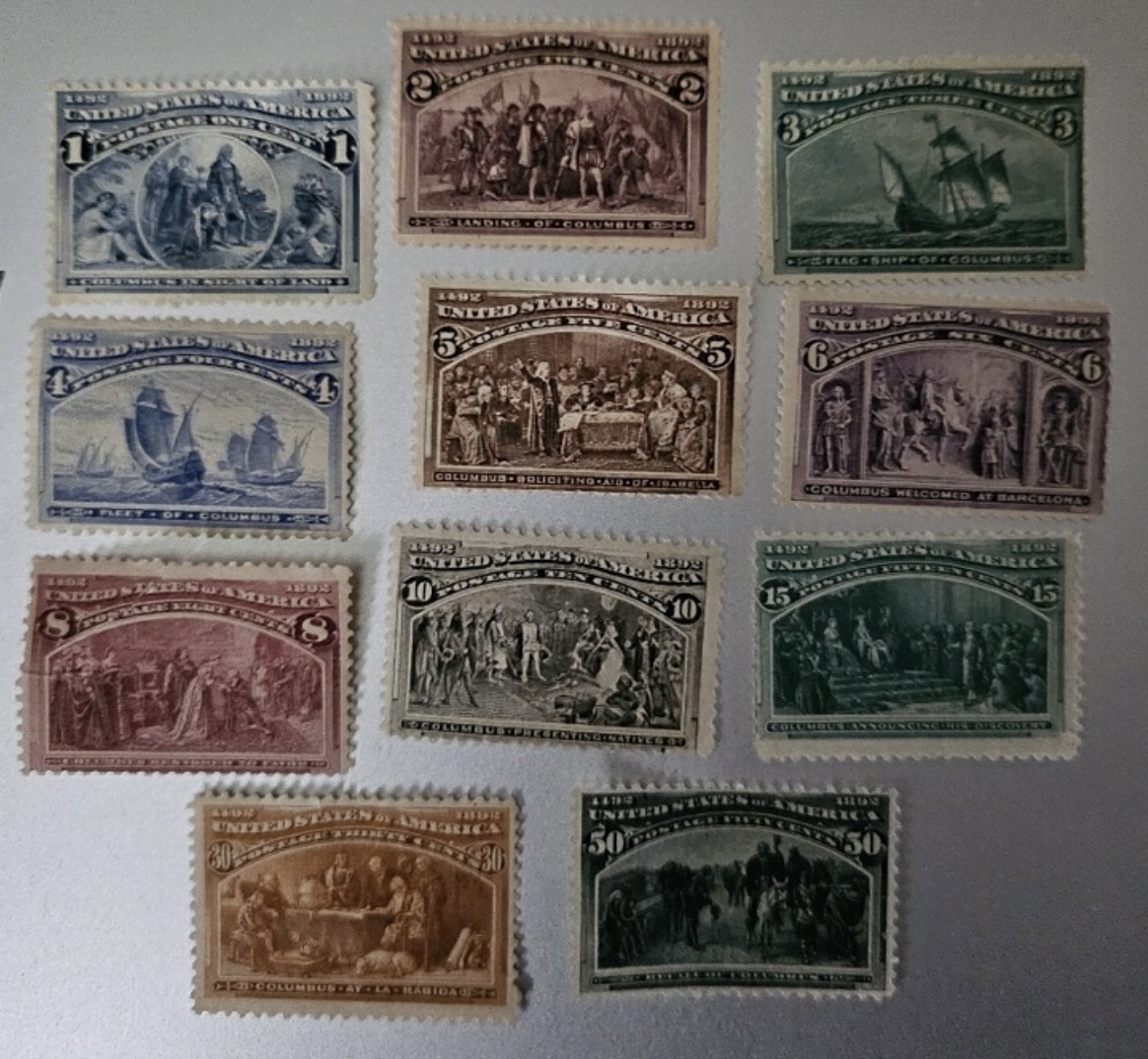 1893 Columbian Penny Set 