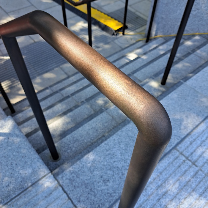 Putney Embankment handrails Artistic Metals bronze coating AM.7.