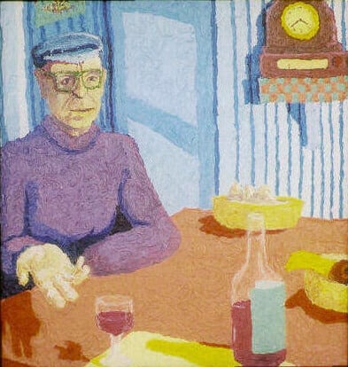 Op-058 LEONARDO approx. 24 in x 20 in Oil on Canvas  circa 1988