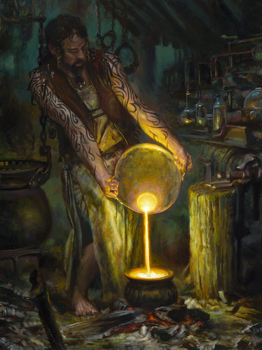 The Alchemist
18" x 24" Oil on Panel 2016
created for the Cauldron exhibition at Lovetts Gallery in Tulsa, Oklahoma
collection of Ryan Metzger
