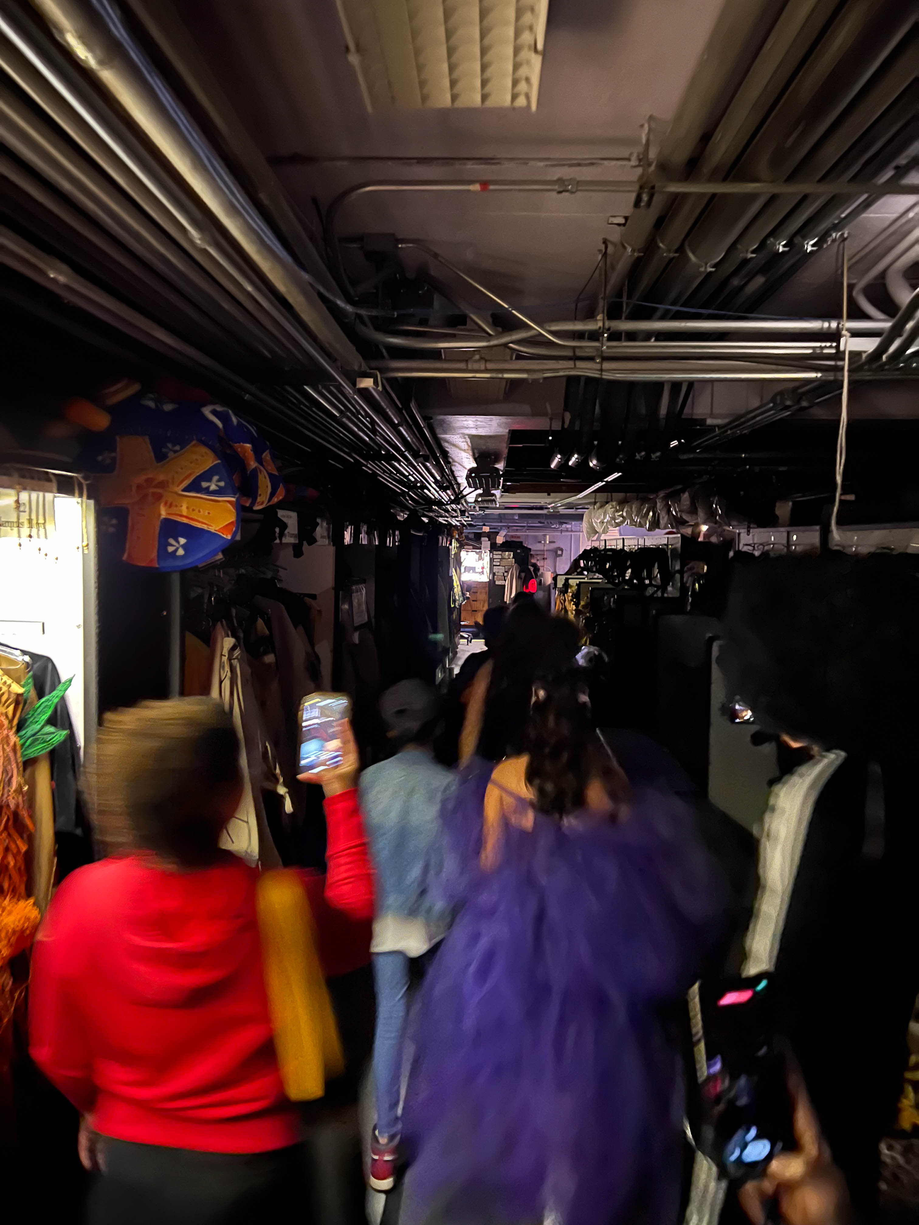 And backstage