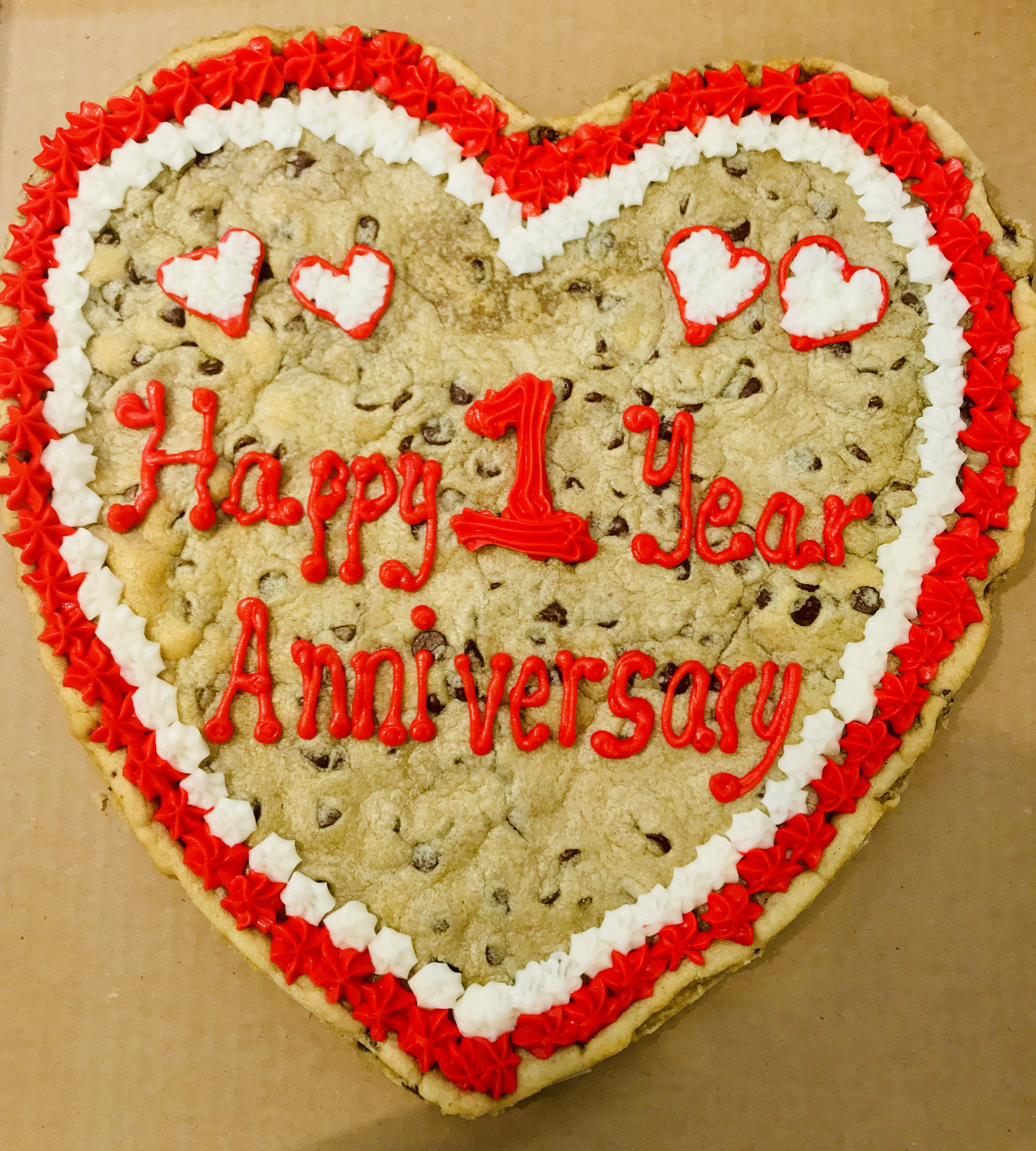 Heart-Shaped Cookie Cake