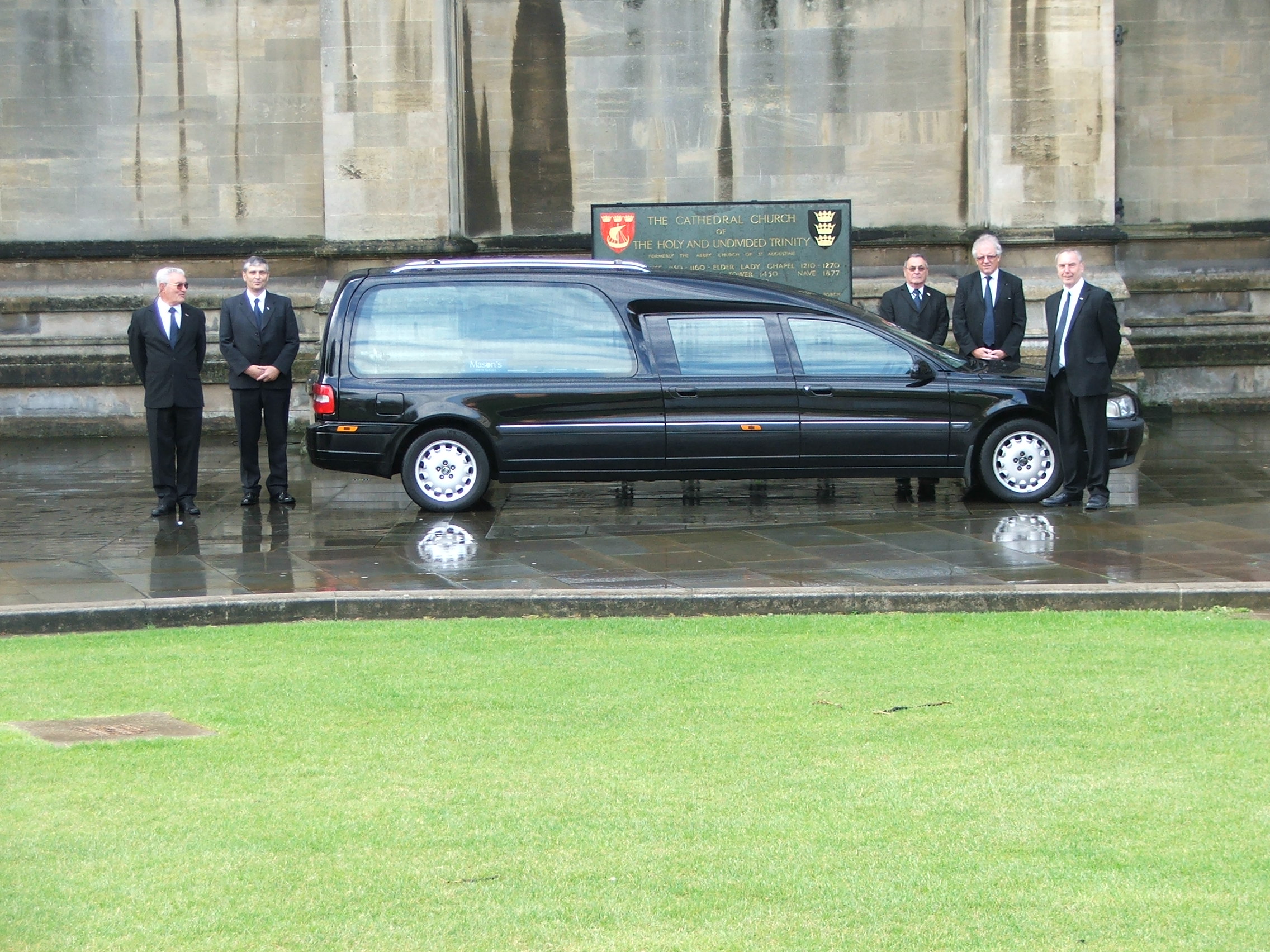 Hearse and bearers