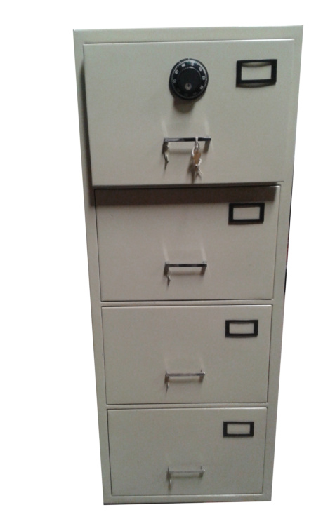 ARCHIVO CONTRA INCENDIOS.
 -3-4 gavetas. 
Alta resistencia a temperaturas. 
Asta 2 horas continuas de fuego 1010 grados Celsius. 
Tiempo de fabricación: 15-18 días hábiles. 