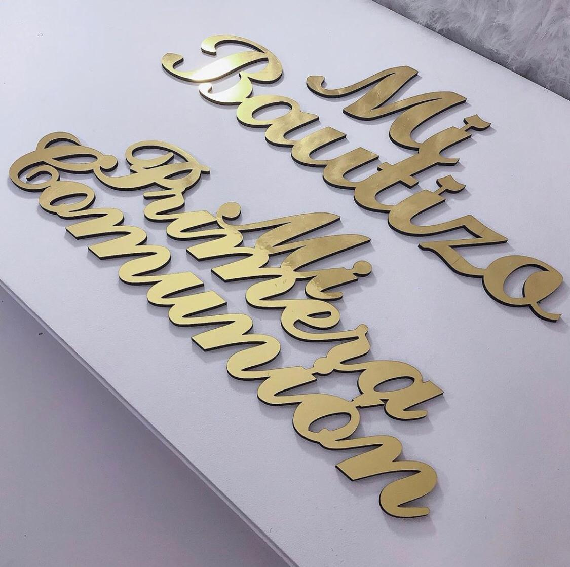 Letras personalizadas
 para la venta 
$120.000