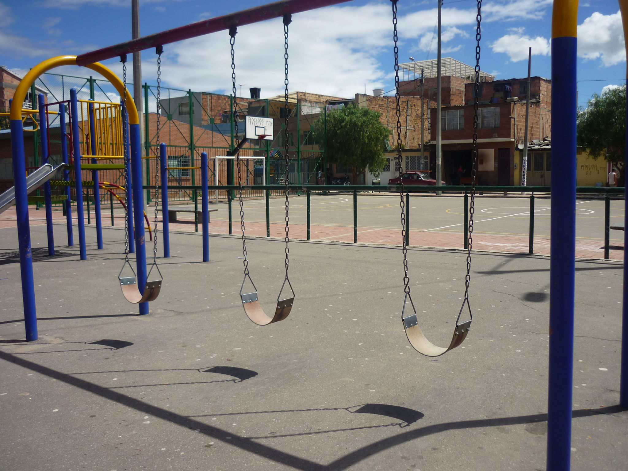 Modern building with an outside pool