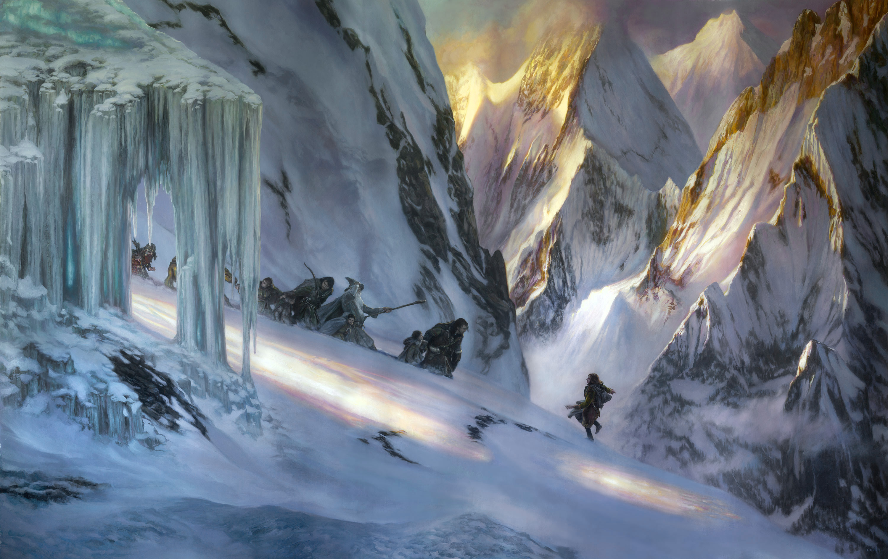 The Fellowship of the Ring - Descent from Caradhras
73" x 114"  Oil on Linen 2014
Collection of Joshua Patel