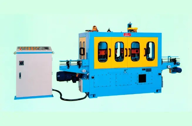 Formadora automática y vertical de cuello simple con rebordeadora y acanaladora S-B64