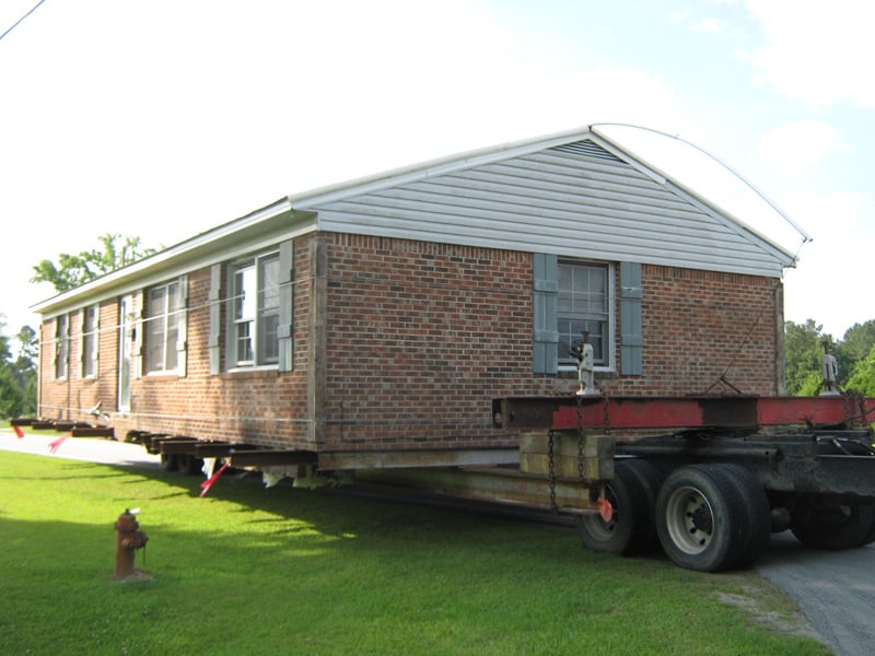 Front View of Moving Home
