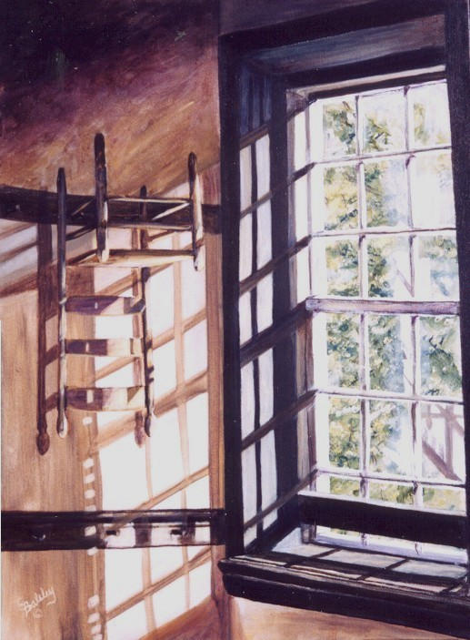 Shaker Series #1: Chair, Acrylic, 18x24   SOLD