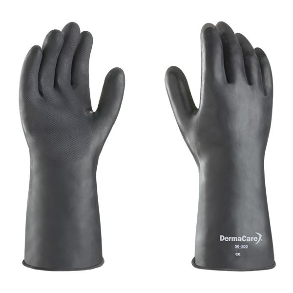 GUANTE DE HULE NATURAL (LATEX) NEGRO
DE 13” DE LARGO (33 cms)