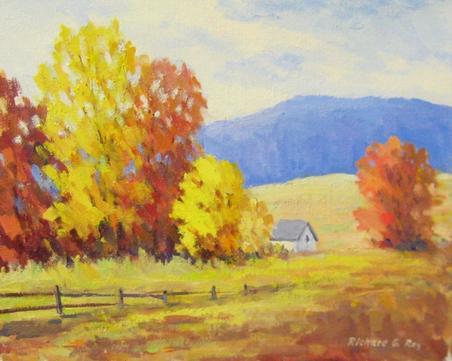Shed on the South 40, 8 x 10 Oil