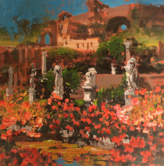 Garden of the Vestal Virgins
12x12
acrylic on canvas