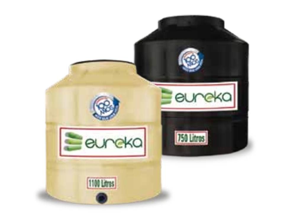 Tinacos Eureka 450 L, 750 L, 1100 L, 2500 L.
