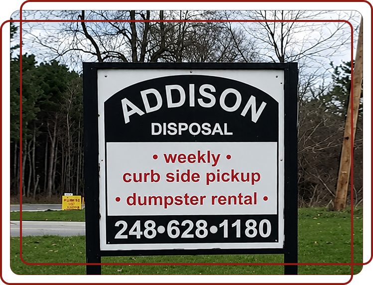 A business sign A business sign