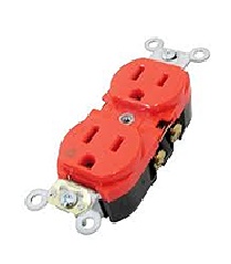 Toma doble tipo Leviton Economica
 Naranja Cod-20110
