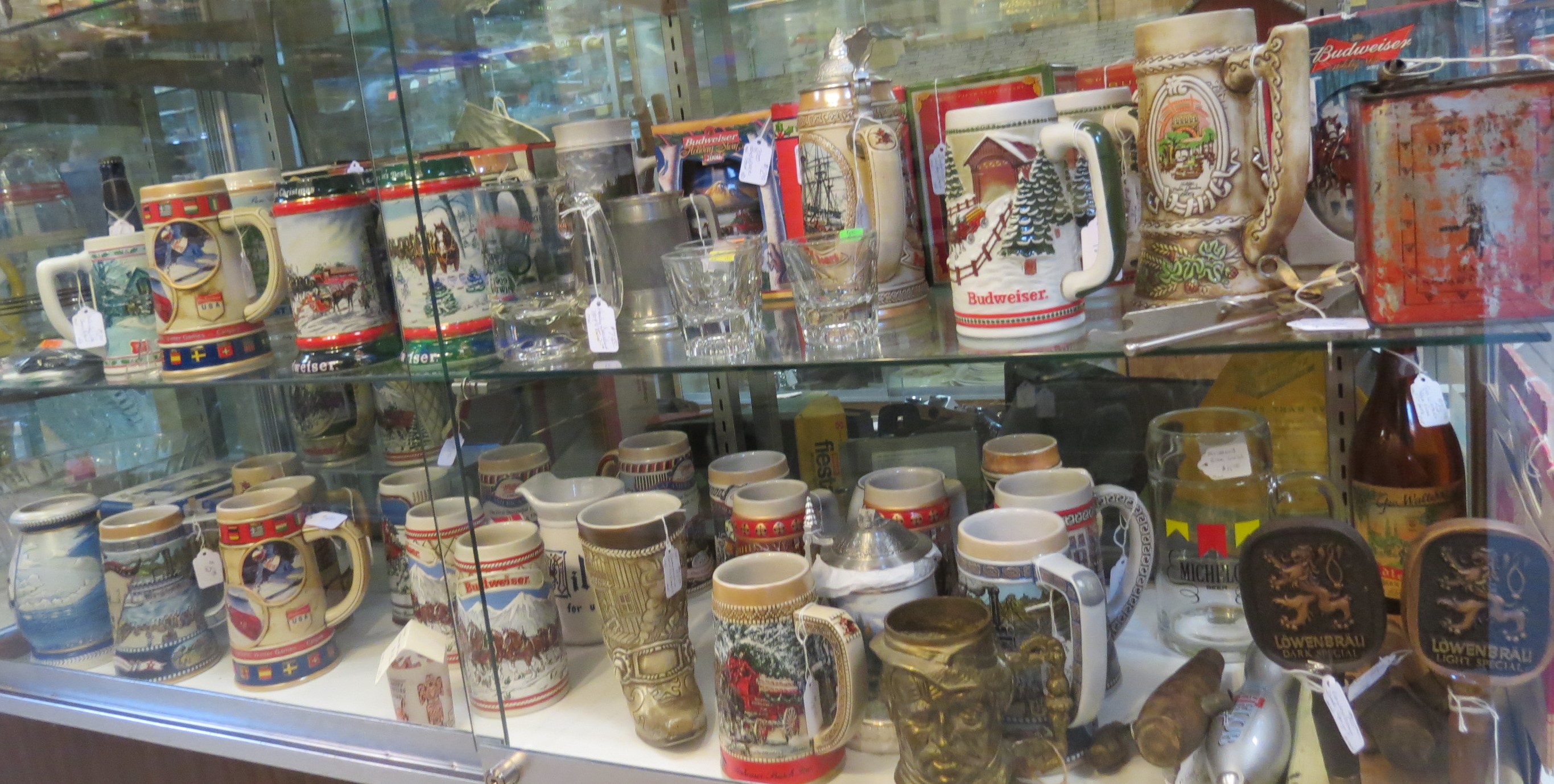 Beer Steins, Mugs and Glasses