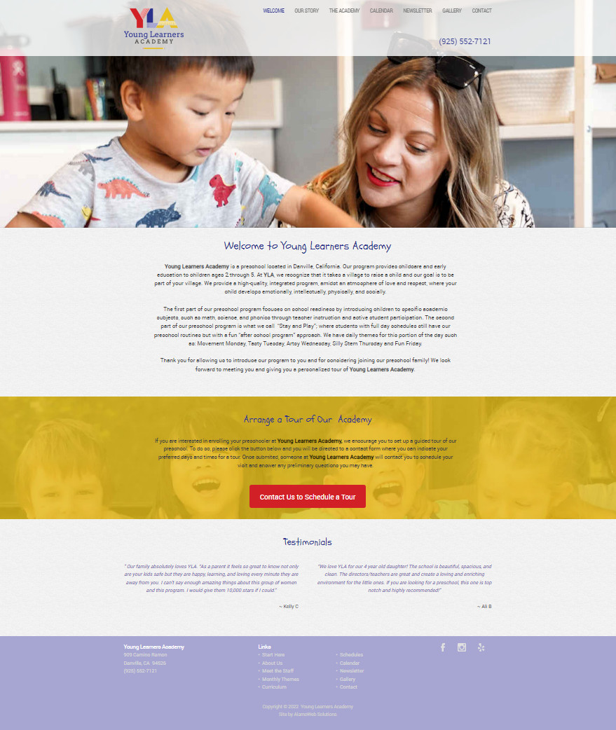 Young Learning Academy. Preschool. Danville, CA
