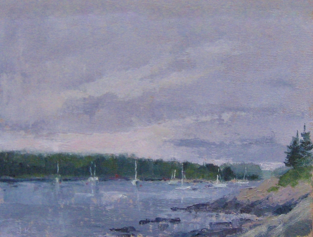 Schwartz, Sebasco Harbor, 8" x 10" Oil