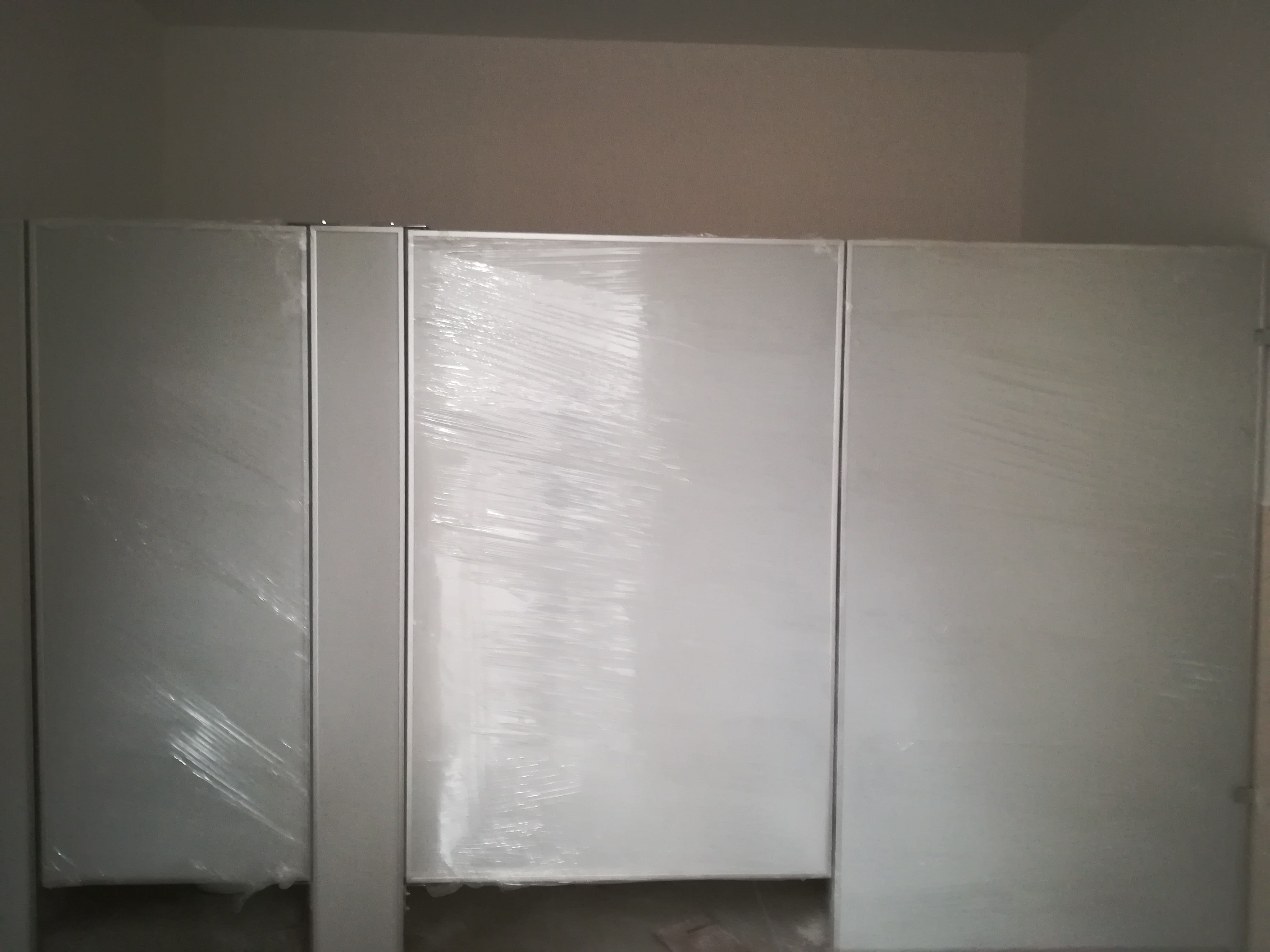 Mamparas colocadas en la Escuela Secundaria Erasto Valle.